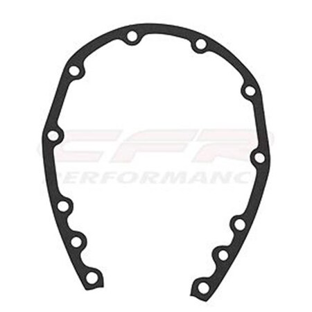Cfr Performance CFR HZ-6010-GKT Rubber Chevy Sb 283-305-327-350-400 Timing Chain Cover Gasket - Black HZ-6010-GKT